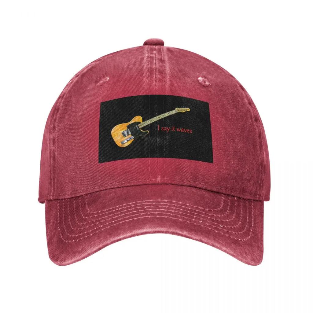 Guitar  Lyrics Tribute I Say It Waves Wallsoffamecomau Baseball Cap fashionable sailor cap for Unisex Hood Baseball Unisex Womens