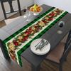 Linen Christmas Table Runner Home Dining Table Cover Tablecloth Christmas Decorations
