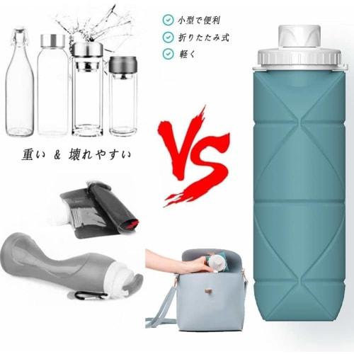 Foldable Water Bottle, Portable Sports Water Bottle, Large Capacity, Waterproof/Eco-Friendly for Outdoor Activities, Leak-Proof, BPA-Free, FDA-Certifi