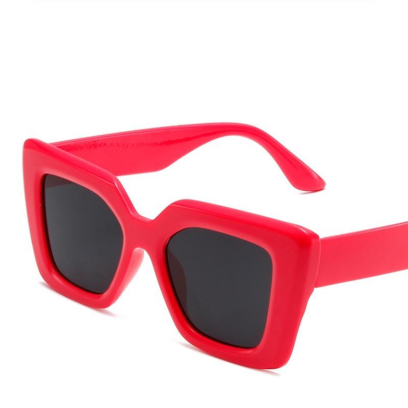 Niepolaryzowane Vintage Damskie Męskie Kwadratowe Duże Oprawki Okulary Przeciwsłoneczne Damskie Markowe Projektanckie Retro Cieniowane Modne Kocie Oko