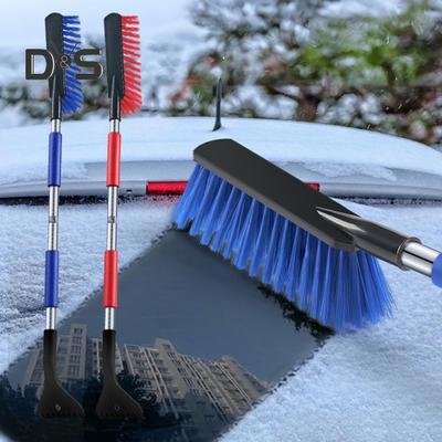 Raschietto da neve 2 in 1 con testina grande Raschietto per ghiaccio estensibile Spazzola da neve Raschietto automatico portatile