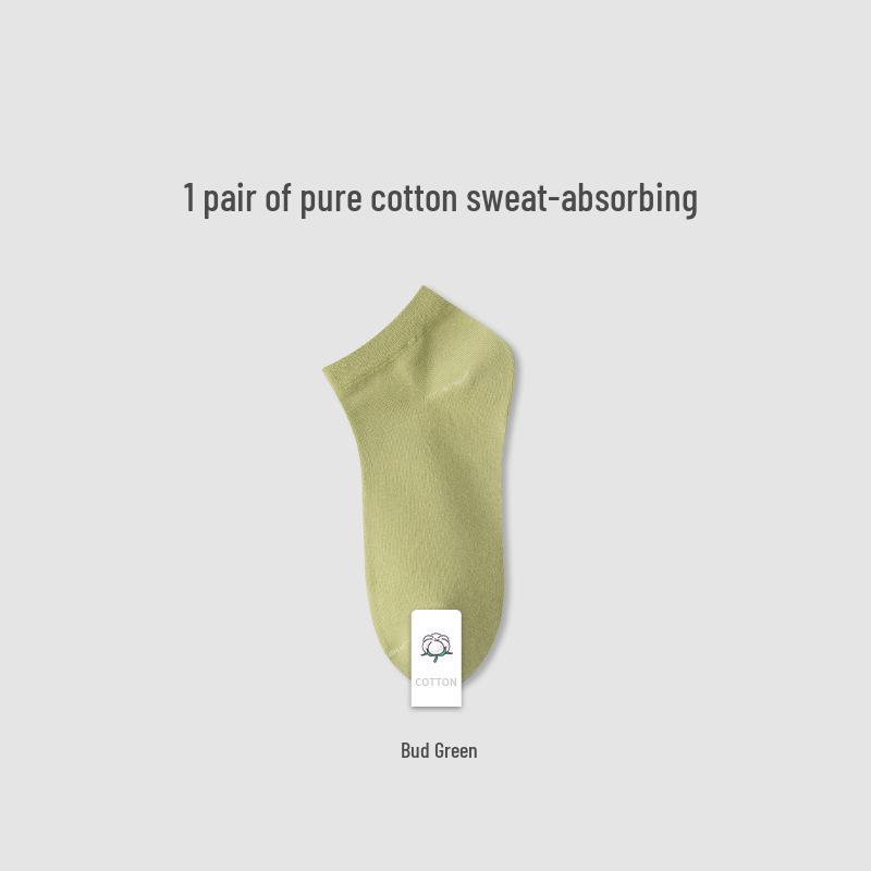 Damen Sommer Dünne Baumwollsocken - Kurz, Atmungsaktiv, Nahtlos, Schweißabsorbierend Candy-Farben für Frühling/Sommer.