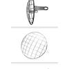 For Universal Harley Triumph Honda HeadLamp Mesh Grille Lampshade Metal Retro Motorcycle Headlight Protector Cover Fit