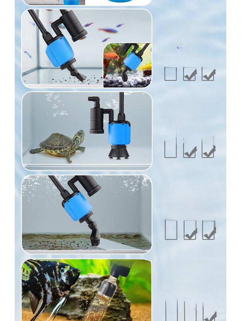 Fisherman's Port Electric Aquarium Water Changer & Sand Suction Pump Set