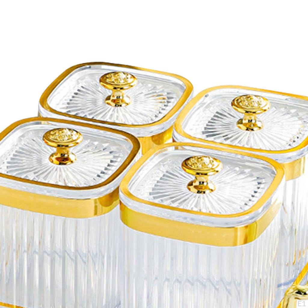 Appetizer Dish with Lid for Candy and Dried Fruit Storage