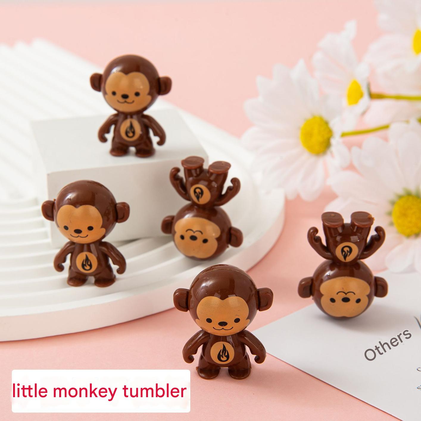 

20Pcs Cute Mini Monkey Dolls Tumbler Toys for Kids Birthday Party Favors Baby Shower Giveaways Gifts Pinata Fillers Goodie Bag білий