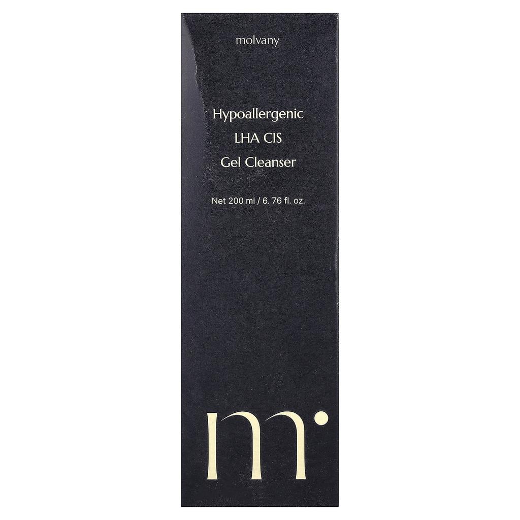 Molvany, Hypoallergenic LHA CIS Gel Cleanser, 200ml (6.76 fl oz)