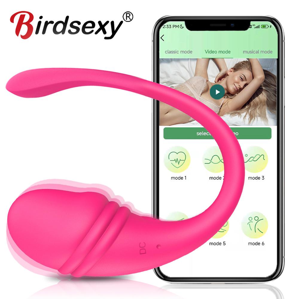 Беспроводной Bluetooth G Spot Dildo Vibrator для женщин с приложением и дистанционным управлением, вибрирующее яйцо, клитор, женские трусики, секс-игрушки для взрослых APP Vibrators A1