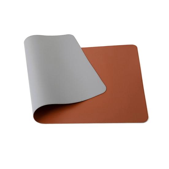 Stain Resistant Mouse Pad Strap Design Faux Leather Decorative Smooth Surface Mouse Cushion for Home