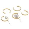 Copper C-shaped String Hole Bead Hanging Ring For DIY Jewelry Making Craft Accessories