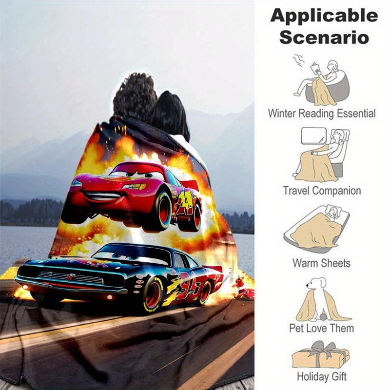1pc. Lightning McQueen Racing Car Blanket - Perfect for Home, Office, Outdoor Use, Gift Idea, Suitable for All Seasonsz0417209