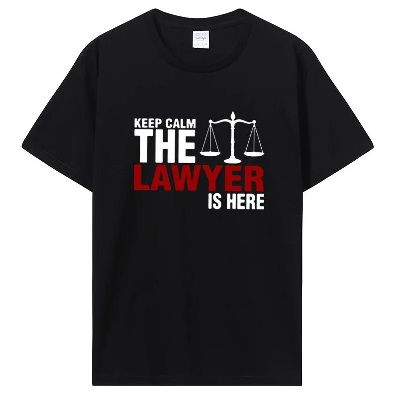 Novelty Awesome Keep Calm The Lawyer Is Here T Shirt Vale... S