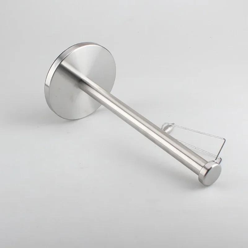 New Paper Towel Holder Stainless Steel Paper Towel Holder with Non-Slip Mat Fits Standard and Jumbo-Sized Rolls for Kitchen