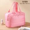 Stylish and Simple Cosmetic Bag Women's 2025 New Portable Lightweight and Large-capacity Partition Storage Bag Travel Toilet Bag