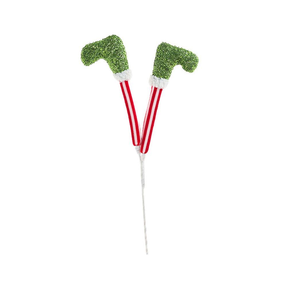 38cm Christmas Elf Legs Pendants Funny Xmas Tree Ornaments  New Year Decoration