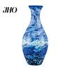 Handgefertigte Puzzle-Vase 3D-Puzzle DIY Blumenburg Meereswelle Boot Druck Florale Pflanzen Halter Behälter Kinder Lern-Bauspielzeug