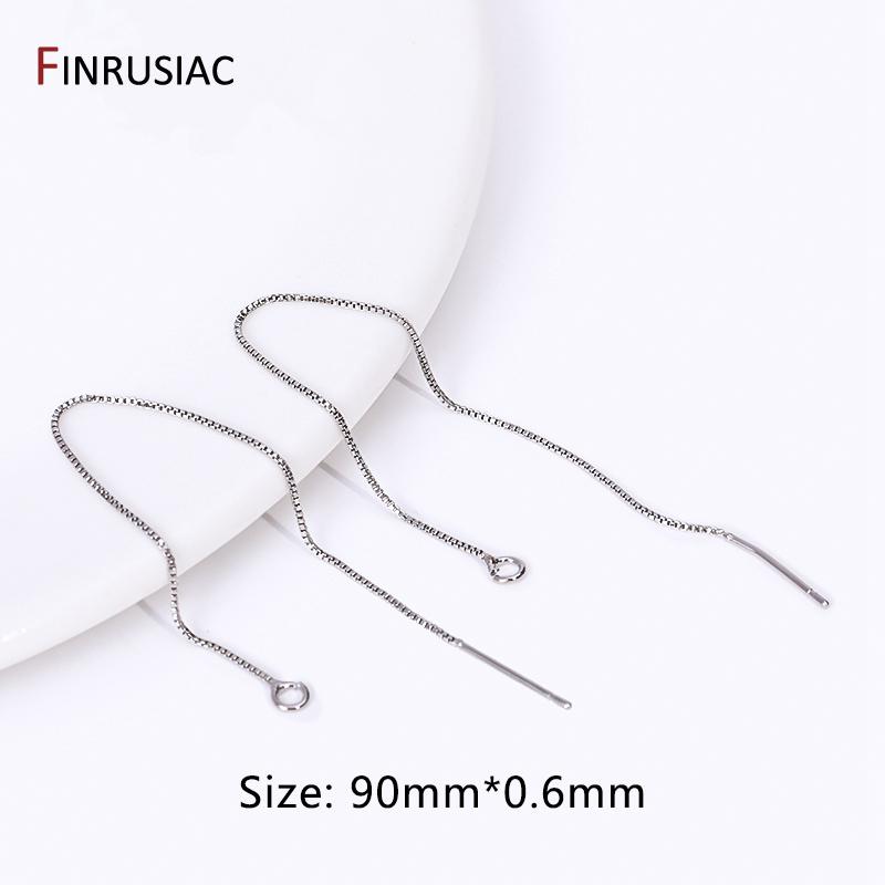 

18K Gold Plated Brass Long Tassel Earwire,Trendy Ear Wire For Earrings Making Supplies DIY Fashion Jewelry Findings Wholesale 2 pieces