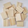 10pcs/lot 3.5x4.5cm Unfinished Rectangle Wood Letter Tiles, Thick Wooden Cutout for DIY Craft Carving Painting Engraving Project