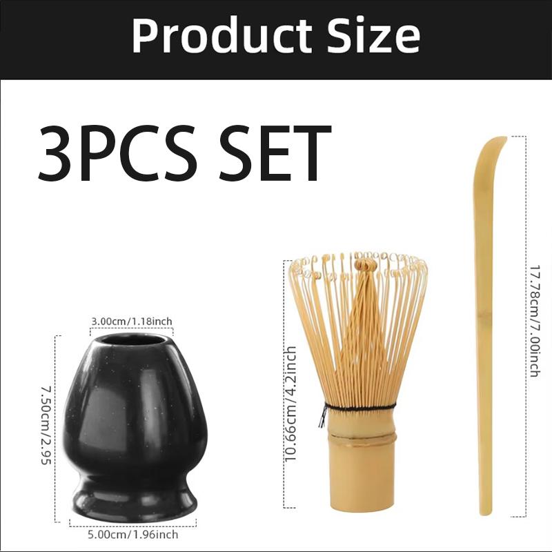 

3/4PCS Japanese Matcha Tea Set Safe Bamboo Whisk Teaspoon Tea Sets Indoor Beverage Shop Tea-making Tools Accessories