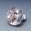 40mm Luxurious Crystal Door Knobs Zinc Alloy Pull Handle for Cabinet Drawer Wardrobe Cupboard Kitchen Door