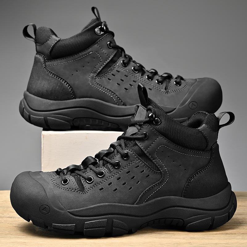 Men's Retro Martin Boots - Plus Velvet High-Top Casual Sports Shoes, Autumn/Winter Versatile Tooling Style