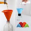 Portable Folding Silicone Funnel for Kitchen Liquid Dispensing