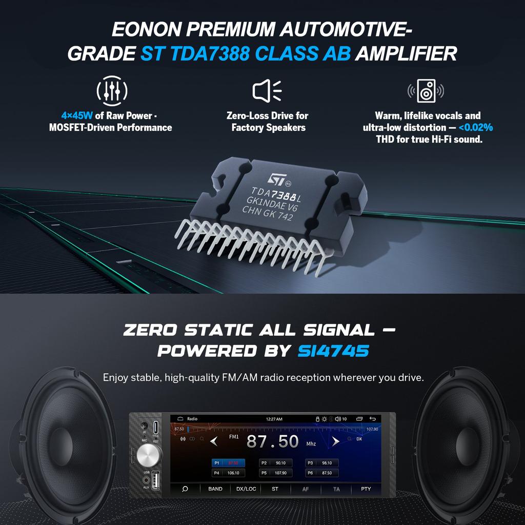 LEHX 6.36 Inch 1DIN Universal MP5 Car Radio Support Wireless Carplay Android AUTO AUX IPS Touch Screen Multimedia Video Player