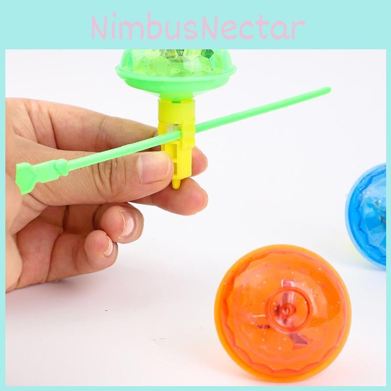 Pull Luminous Gyroscope Toy Set For Kids Outdoor Recreation And Collectors Gift