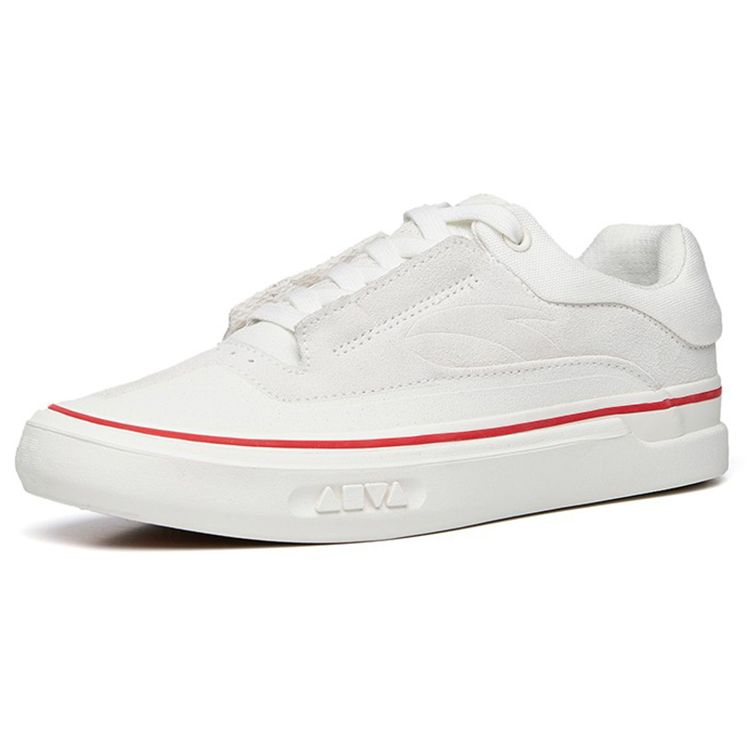 Anta Aoli CVS Skateboard Durable Low-Top Sneakers Women Sneakers White Red 122238014-4