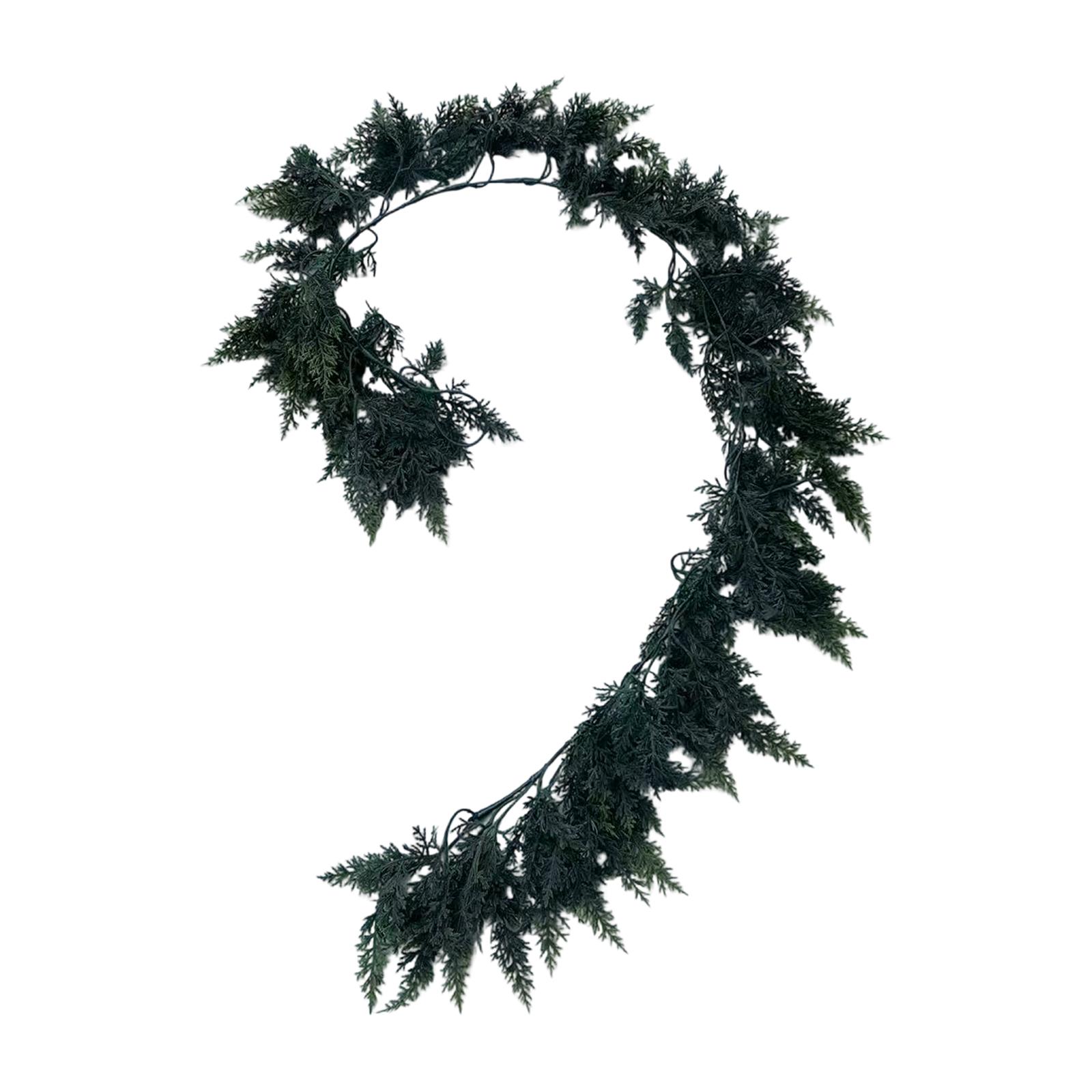 

1,8 м Рождественская Мягкая на ощупь Лист Игла Ротанг Рождественское Украшение Рождественское Украшение из Ротанга One Size