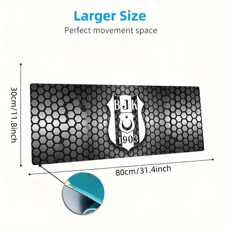 Beşiktaş J.K Large Size Mouse Pad Large Gaming Table Cushion Non-slip Laptop Tablet Big Mousepad XXL Mat Mini PC Playmat With Lock edge