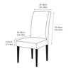 Jacquard Dining Chair Cover Elastic Anti-dirty Chair Covers Home Decor Kitchen Seat Slipcover for Banquet Party Wedding