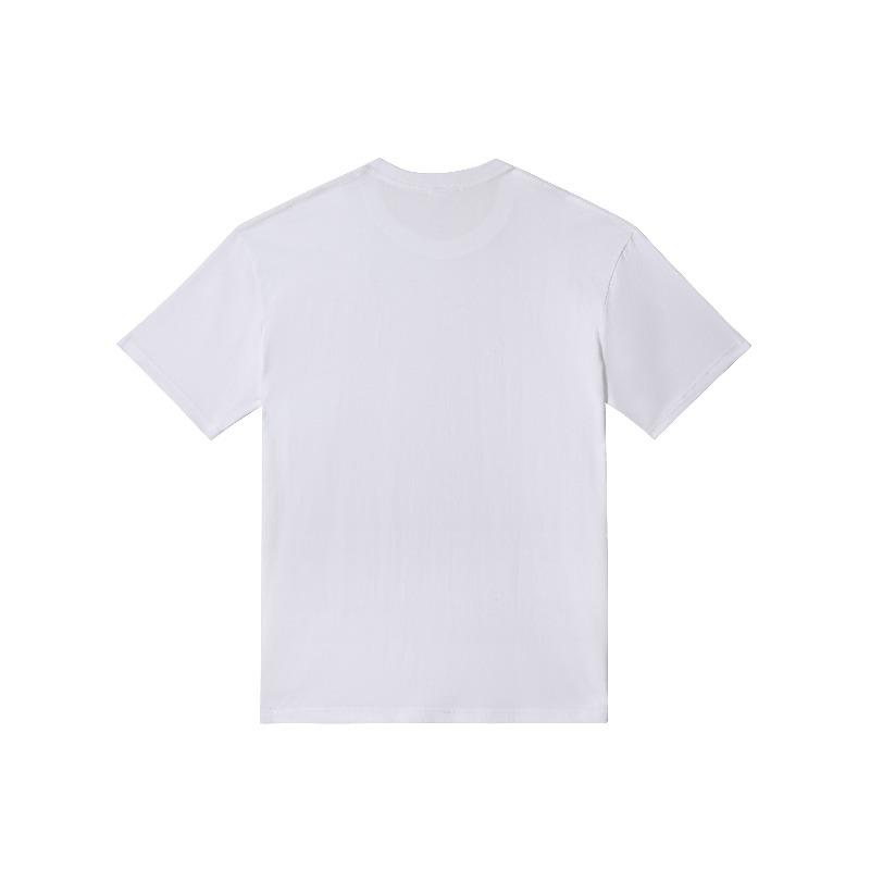 European Size Men's Crew Neck Short Sleeve T-Shirt, Printed Pattern, Casual Daily Wear, Comfortable Top