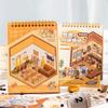 24 Sheets Per Pack Dream Town Story Series Scenic Stickers Book Handbook Decoration Backing Collage