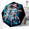 Soccer Legends Automatic Opening and Closing Umbrella, Compact Travel Umbrella, Lightweight and Portable, Suitable for Beach Commuting Busin