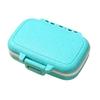 Portable Pill Organizer Three-compartment Organizer, Moisture-proof Buckle Seal Case, Moisture Proof Tablet Storage Compact Plastic Container