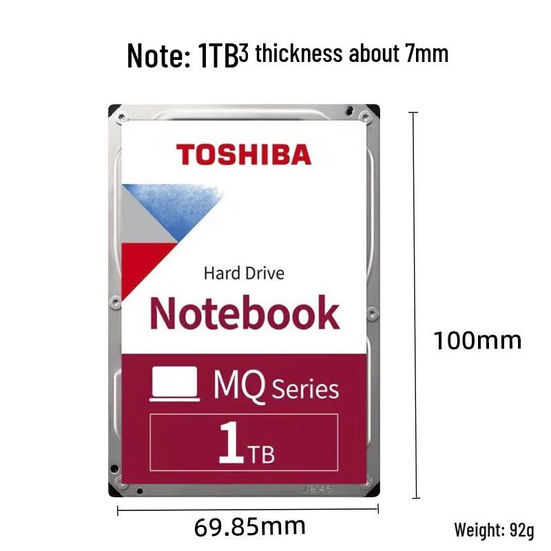 Toshiba 1TB 2.5-inch Notebook Mechanical Hard Drive