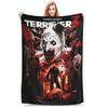 Terrifier 3 Heads Will Roll Merch Blanket Cozy Fluffy Horror Film Throw Blankets for Couch Multiple Sizes Throws And Blankets