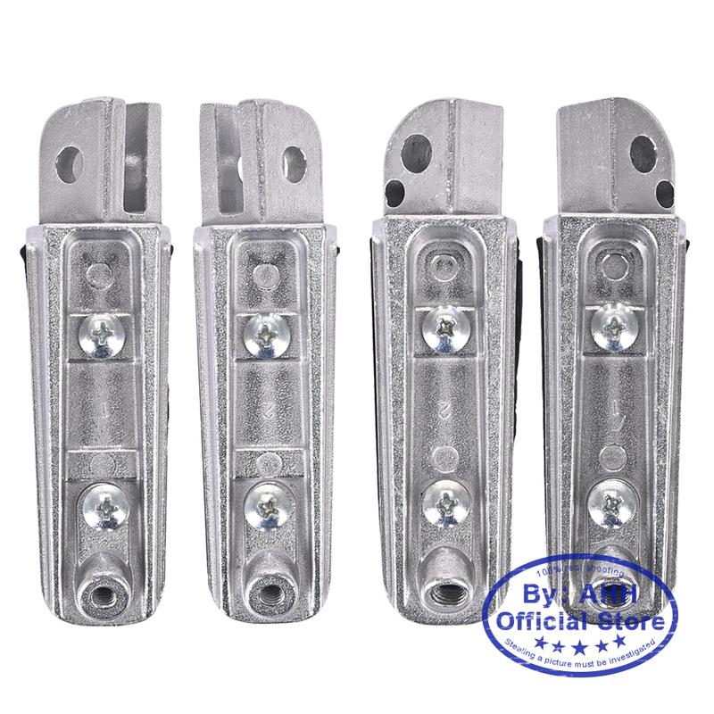 CVK 1Pair Aluminum Alloy Anti-Skid Black CNC Folding Foot Pegs Pedal Rest Front and Rear Footpegs Footrest For YAMAHA FZ6N