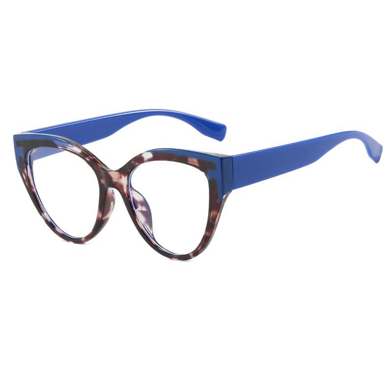 Vintage Cat Eye Sunglasses Women Elegant Fashion Brand Designer Retro Sun Glasses Splicing Colors Lunette De Soleil Femme UV400