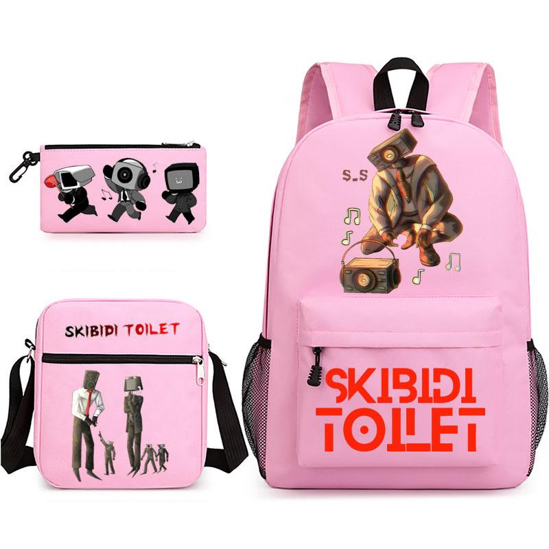 New toilet man spoof primary school backpack