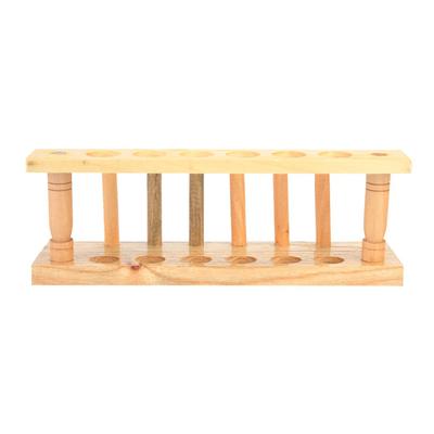 Alkali Resistance Wooden Test Tube Rack Durable Test Tube Stand Durable Test Tube Rack  Research