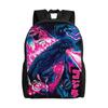Mega Man Animated Rucksack  Women Polyester Camping Rucksacks Durable Kawaii Schoolbags Rucksack Crafted with Care and Precision