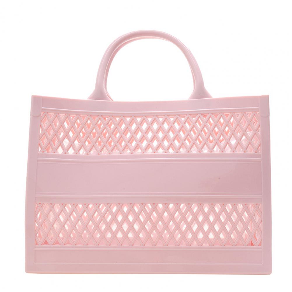 Hollow Beach Tote Bag PVC Portable Sandproof Waterproof Toiletries Grocery Vacation Swimming Tote Handbag Portable Travel bag