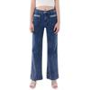 Women's European And American Style Fashionable And Versatile High Waist Wide Leg Jeans