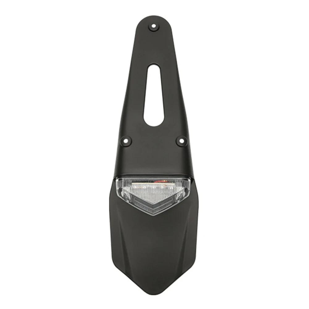 Luz Trasera LED Universal para Motocicleta ABS Guardabarros Trasero Freno Soporte de Placa de Matrícula Para Enduro Moto de Cross Guardabarros luz trasera MX Trail
