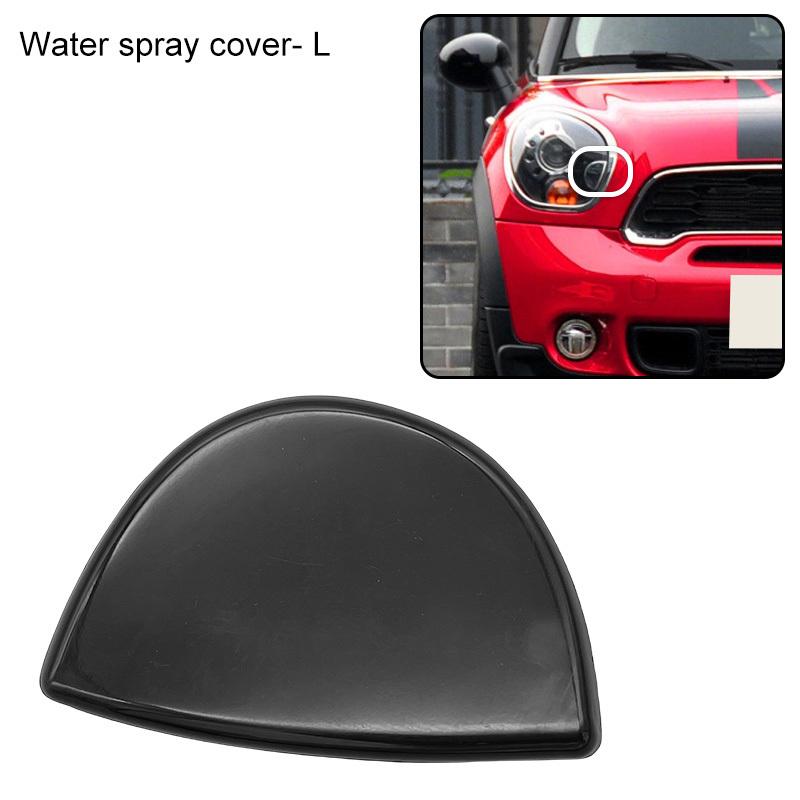 Front Bumper Headlight Headlamp Washer Nozzle Cover For BMW Mini Cooper BLACK R60 R61 61679805542 61679805541 61672752559