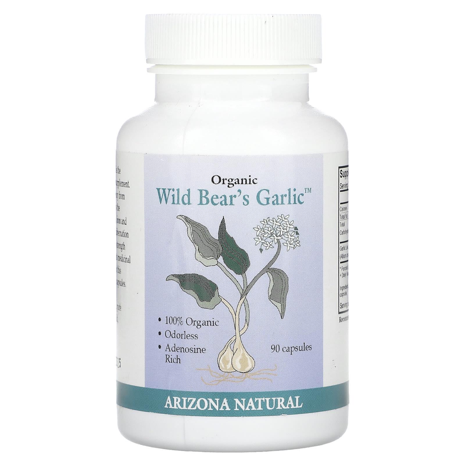

Organic Wild Bear Garlic, 90 Capsules