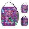 Bubble Bobble Lunch Bag Office Lunch Box For Girls Casual Print Thermal Tote Handbags Oxford Portable Cooler Bag