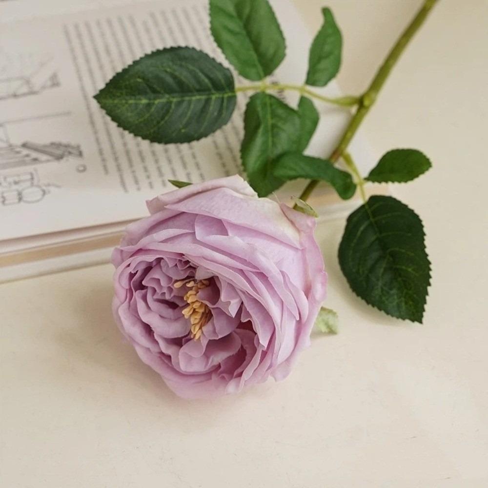 Moisturizing Texture Artificial Rose Lifelike Texture Eco-Friendly Silk Rose Realistic Decorative Flower Faux Flowers